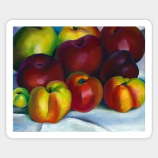 High Resolution Apple Family 2 by Georgia O'Keeffe Sticker